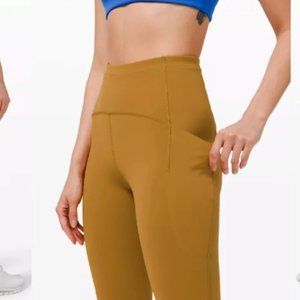 Lululemon Mustard Swift Speed High-Rise Leggings